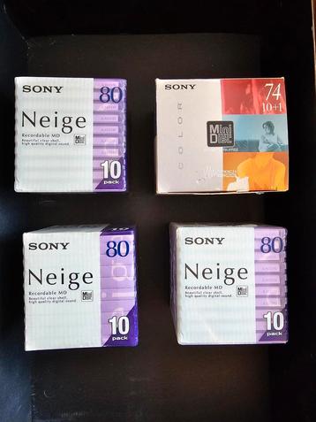 Sony MiniDisc Set - Neige & Color beschikbaar voor biedingen