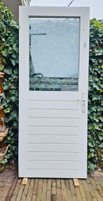 Mooie, stevige Tuindeur, dubbelglas. 215 hoog-88cm breed, Ophalen, Gebruikt, 80 tot 100 cm, Buitendeur