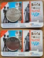 Beeldhouwkunst Vijfje 2012 2x zwaar verzilverde munten zgan, Setje, Koningin Beatrix, Zilver, Overige waardes