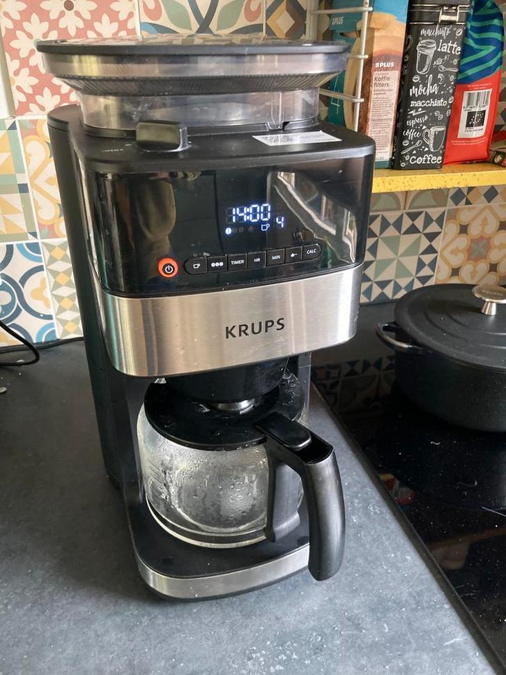 Krups koffiezetapparaat voor bonen en snelfilter, Witgoed en Apparatuur, Koffiezetapparaten, Zo goed als nieuw, Koffiemachine