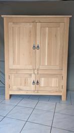 Massief eiken TV kast | 122x60x152cm | Nieuw | Onbehandeld, Huis en Inrichting, Ophalen, Nieuw, 25 tot 50 cm, 50 tot 100 cm