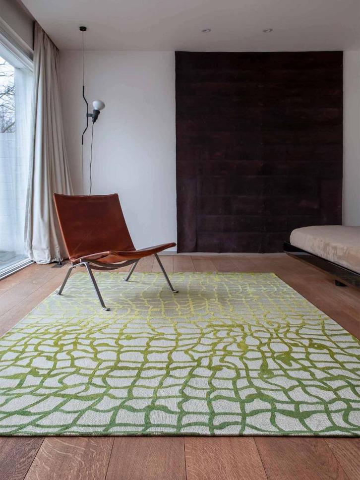 Louis de Poortere Dedalo Mad Men 9204 Republic Green 280x390, Huis en Inrichting, Stoffering | Tapijten en Kleden, Nieuw, 200 cm of meer