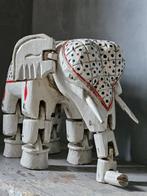 Oude grote houten marionet olifant, Antiek en Kunst, Ophalen of Verzenden