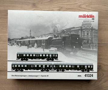 Märklin HO 41324 Drie reizigersrijtuigen beschikbaar voor biedingen