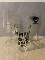 3 Bierglazen: Schelde, Kompaan, Brewdog, Verzenden, Zo goed als nieuw, Glas of Glazen, Overige merken