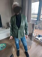 Leren blazer groen XXL/44/46 mer Vanilia, Vanilia, Maat 42/44 (L), Ophalen of Verzenden, Zo goed als nieuw