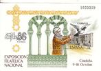 Spanje Postzegelvelletje Exfilna 1986, Verzenden