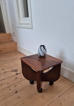 ART DECO bijzettafeltje "ingelegd" op bolpootjes., Antiek en Kunst, Antiek | Meubels | Tafels, Ophalen of Verzenden