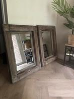 2x houten spiegel, Ophalen, Zo goed als nieuw, Minder dan 100 cm, Rechthoekig