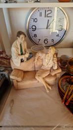 Keramiek Beeld Man & Vrouw op Bank - Jaren '80/'90, Ophalen