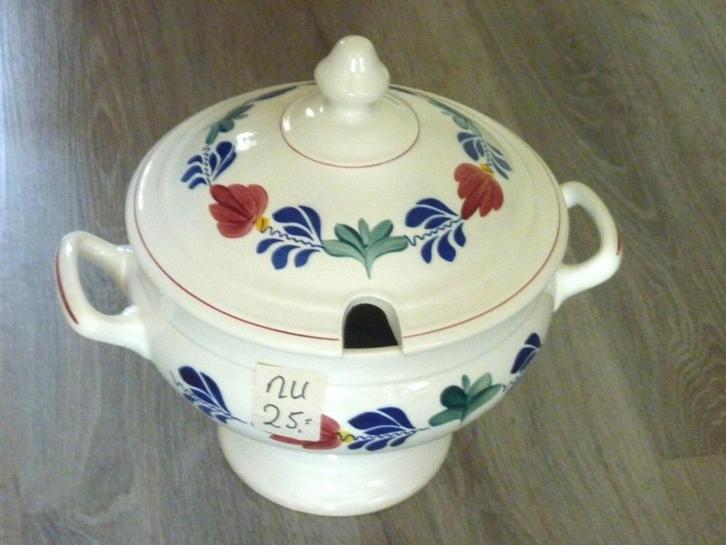 boerenbont hoge soepterrine., Huis en Inrichting, Keuken | Servies, Zo goed als nieuw, Overige typen, Boerenbont, Aardewerk, Ophalen of Verzenden