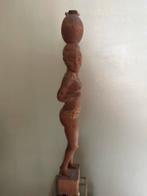 Houtgesneden Beeld - Vintage Boho Kunst, Ophalen of Verzenden