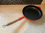 Le Creuset koeken pan, Huis en Inrichting, Ophalen of Verzenden, Zo goed als nieuw, Gietijzer, Koekenpan of Braadpan
