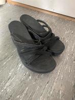 Zwarte Skechers Cali Sandalen, Ophalen, Gedragen, Zwart, Sandalen of Muiltjes