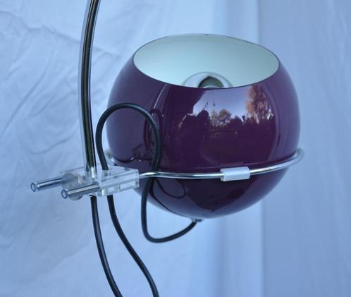 Gepo staande lamp | Vloerlamp bollamp | Booglamp Aubergine, Huis en Inrichting, Lampen | Vloerlampen, Zo goed als nieuw, 150 tot 200 cm
