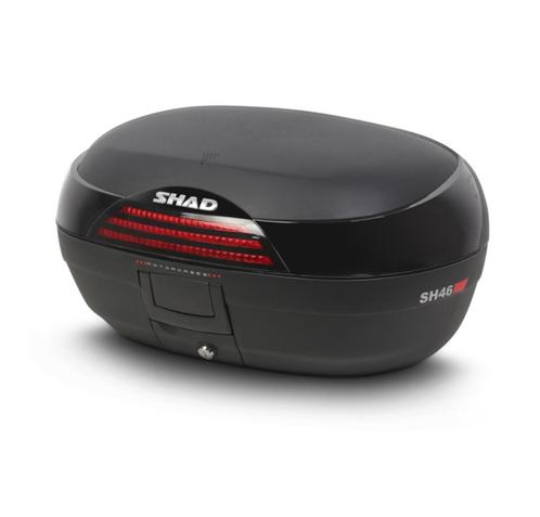 Topkoffer SHAD SH46 - Zwart 46 liter inclusief montageplaat, Motoren, Accessoires | Koffers en Tassen, Nieuw, Ophalen of Verzenden