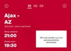 AFC Ajax - AZ (2 tickets beschikbaar), Drie personen of meer, Oktober