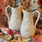 Engelse brocante druivenblad jugs 2 maten, Ophalen of Verzenden