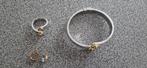 Melano armband en ring, Sieraden, Tassen en Uiterlijk, Armbanden, Ophalen of Verzenden, Gebruikt, Zilver, Zilver