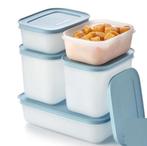 TUPPERWARE Diepvries dozen set 5-delig IGLOO, Ophalen of Verzenden, Nieuw, Blauw, Overige typen