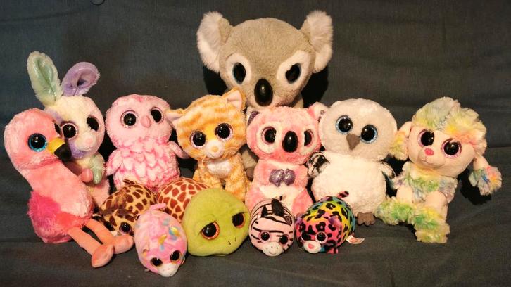 Grote collectie Ty Beanie Boos, Kinderen en Baby's, Speelgoed | Knuffels en Pluche, Gebruikt, Overige typen, Ophalen of Verzenden