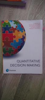 Quantitative Decision Making by Pearson, Boeken, Studieboeken en Cursussen, Ophalen of Verzenden, Beta, WO, Pearson