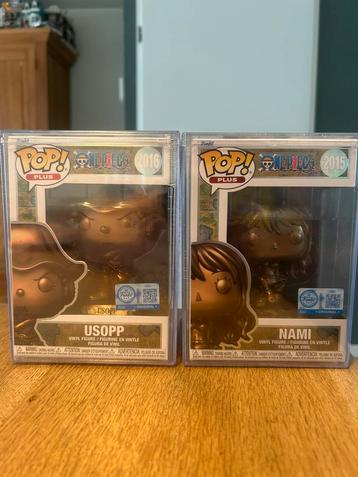 Funko Pop! One Piece Usopp & Nami Bronze Statue Funko Pops! beschikbaar voor biedingen