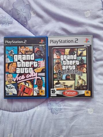 GTA San Andreas & Vice City - PS2 beschikbaar voor biedingen
