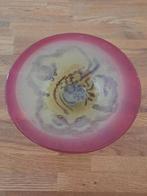 Murano?  Ronde meerkleurige geblazen schaal 22 cm doorsnee, Antiek en Kunst, Ophalen of Verzenden