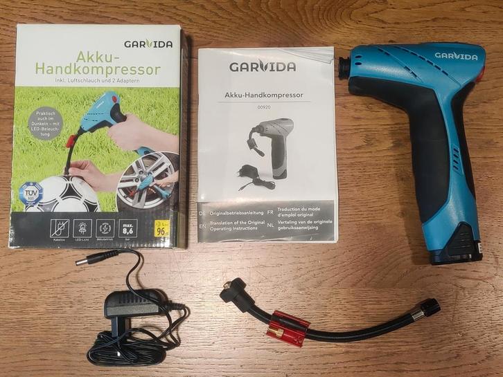 Accu Handcompressor - Draadloos en Compact, Hobby en Vrije tijd, Knutselen, Zo goed als nieuw, Gereedschap of Toebehoren, Ophalen of Verzenden