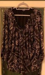 Zwart shirtje maat xl met bloemen, Ophalen of Verzenden, Zo goed als nieuw, Maat 46/48 (XL) of groter, Zwart