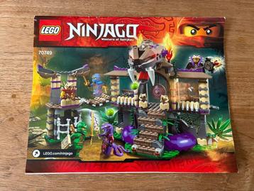 Lego 70749 Ninjago INSTRUCTIE BOEKJE beschikbaar voor biedingen