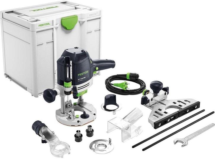 Festool OF 1400 EBQ-Plus Bovenfrees - 576207, Doe-het-zelf en Verbouw, Gereedschap | Freesmachines, Zo goed als nieuw, Elektrisch