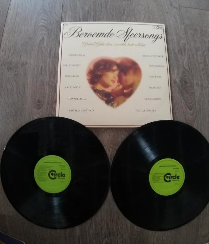 Te koop: Dubbel Vinyl LP - Beroemde sfeersongs, Cd's en Dvd's, Vinyl | Pop, Gebruikt, Ophalen