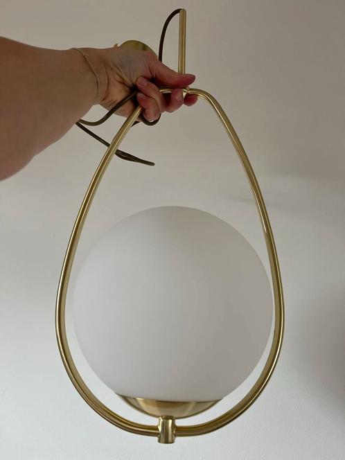 Searchlight Avalon Gouden Hanglamp, Huis en Inrichting, Lampen | Hanglampen, Nieuw, 75 cm of meer, Glas, Ophalen of Verzenden