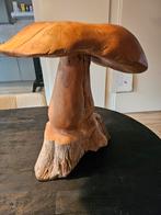 Teak Houten Paddenstoel - Decoratief, Huis en Inrichting, Overige Huis en Inrichting, Ophalen, Gebruikt