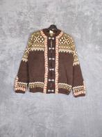 Evebofoss Norway Vest Trui Maat 52 Bruin Wit Wol, Maat 52/54 (L), Bruin, ., Evebofoss