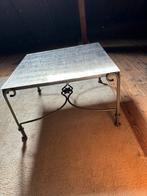 Smeedijzeren salontafel, Huis en Inrichting, Tafels | Salontafels, 50 tot 100 cm, Ophalen of Verzenden, Zo goed als nieuw, Minder dan 50 cm