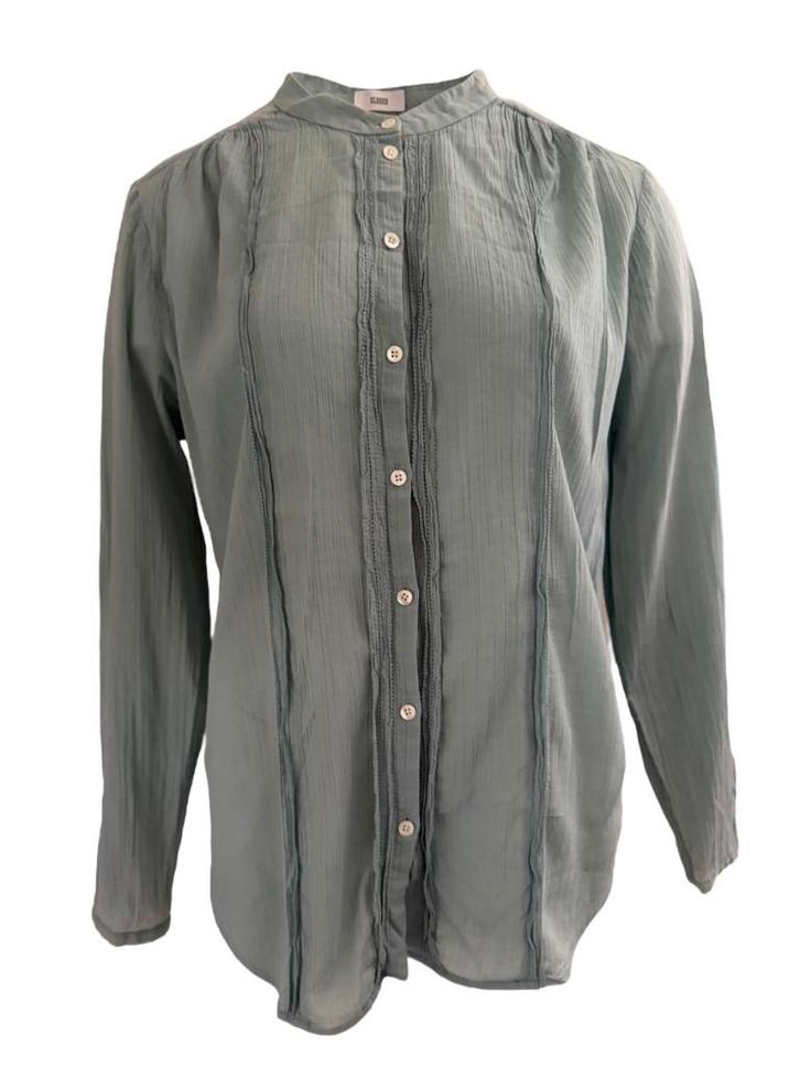 Closed blouse XL, Kleding | Dames, Blouses en Tunieken, Zo goed als nieuw, Maat 46/48 (XL) of groter, Blauw, Ophalen of Verzenden