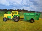 Ford Tractor met aanhangwagen - Majorette, Ophalen of Verzenden, Gebruikt, Auto