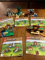 Lego minecraft 21135 de werkbank, Ophalen of Verzenden, Zo goed als nieuw, Complete set, Lego