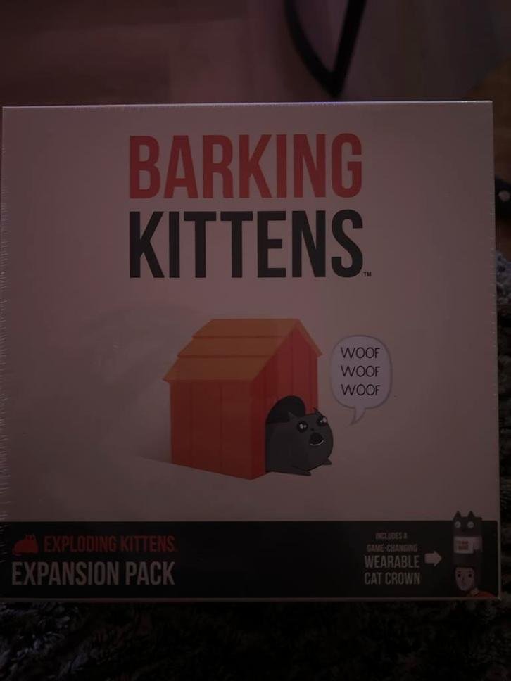 Barking Kittens - Exploding Kittens Uitbreiding - Nieuw, Hobby en Vrije tijd, Gezelschapsspellen | Bordspellen, Nieuw, Ophalen of Verzenden
