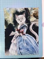 Lapje poes in kostuumjurk/victoriaans, Overige kleuren, Nieuw, Ophalen of Verzenden, Katoen