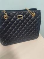 Elegante Zwarte Handtas met Gouden Isabella Rhea, Ophalen of Verzenden, Zo goed als nieuw, Zwart, Handtas