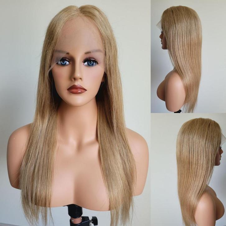 22 inch- Pruik lang  steil haar - Braziliaans Blond pruiken, Sieraden, Tassen en Uiterlijk, Uiterlijk | Haarverzorging, Nieuw