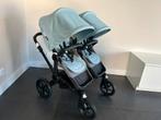 Bugaboo Donkey 3 Duo frame black; Grey Melange / Vapor Blue, Ophalen, Verstelbare duwstang, Bugaboo, Zo goed als nieuw