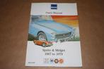 MG Sprite & Midget 1967 to 1979 - Parts Catalogue, Auto diversen, Handleidingen en Instructieboekjes, Ophalen of Verzenden