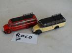 HO: set 7 : ROCO: 2 klassieke reisbussen, touringcar., Hobby en Vrije tijd, Overige merken, Gelijkstroom of Wisselstroom, Brug, Tunnel of Gebouw