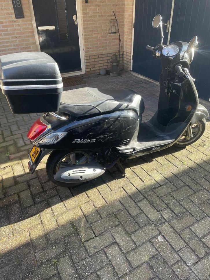 Sym Fiddle 3 - opknapper, Fietsen en Brommers, Scooters | SYM, Gebruikt, Fiddle, Maximaal 45 km/u, Benzine, Ophalen