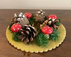 Vintage kerstkandelaartje, Ophalen of Verzenden, Zo goed als nieuw